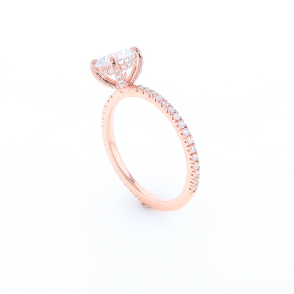 Rose Gold Lab Grown Diamond Engagement Ring