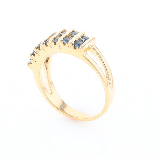 Channel Set Sapphire Ring