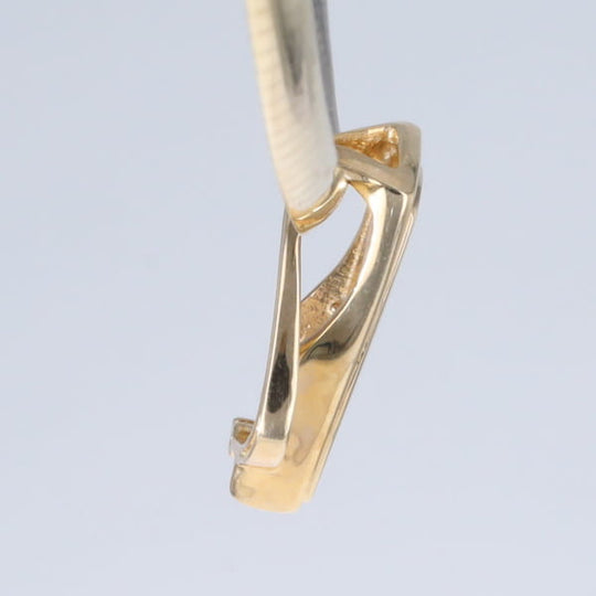 Opal Pendant Triangle Inlaid Design with .06ct Round Diamond