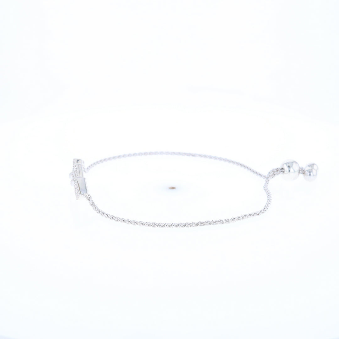 Bypass Diamond Bolo Bracelet