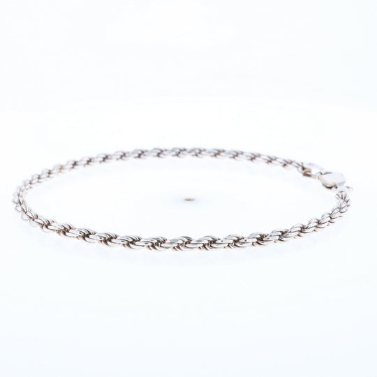 Silver Rope Bracelet