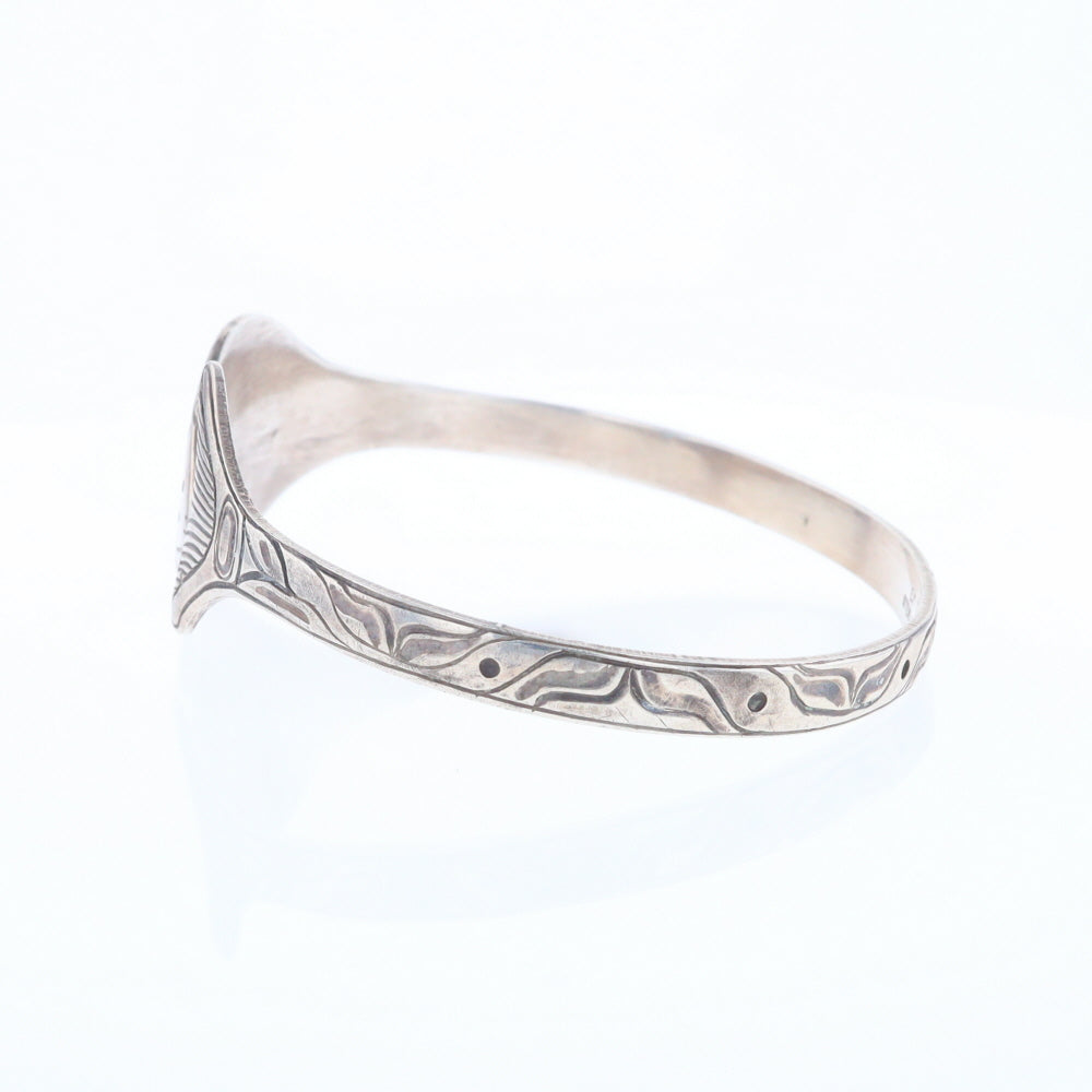 Halibut Fish Engraved Cuff Bracelet