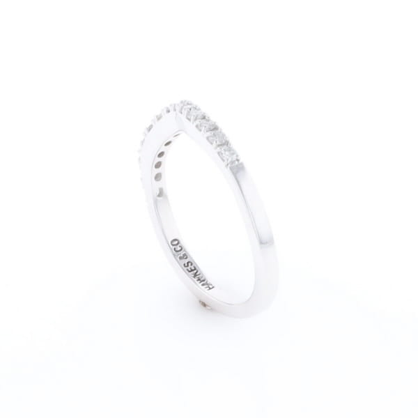 Diamond Contour Wedding Band