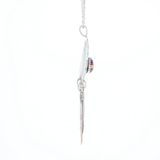 Native Feather Dangle Pendant