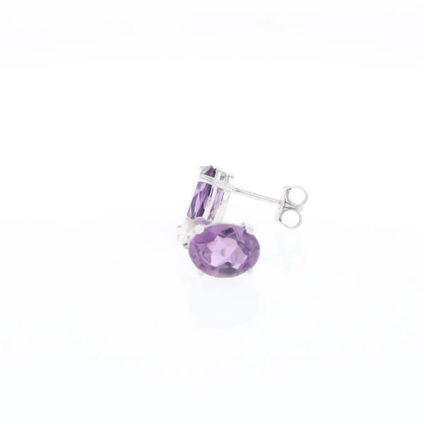 Amethyst Stud Earrings