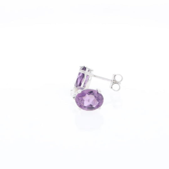 Amethyst Stud Earrings