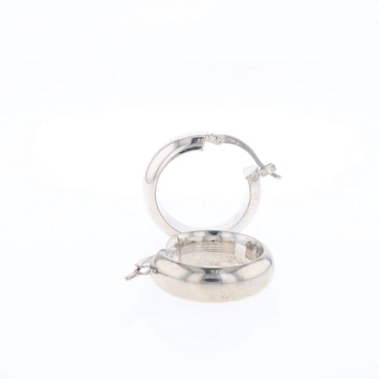 Hollow Round Tube Hoop Earrings