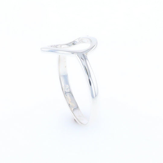 Sterling Silver Open Heart Ring