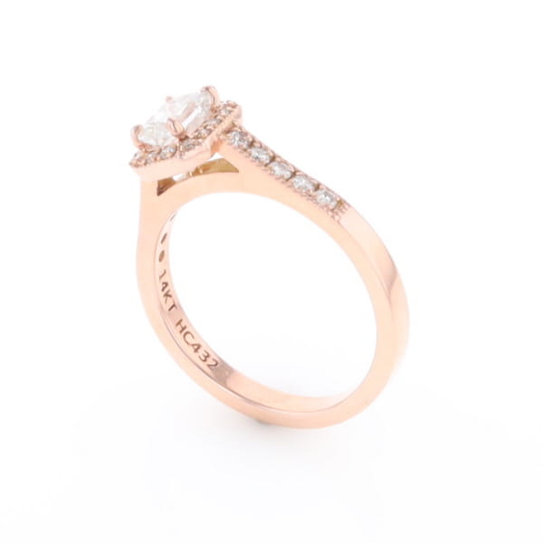 Princess Cut Diamond Halo Ring