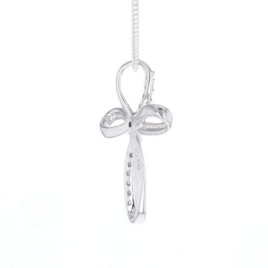 Open Loop Cross Necklace