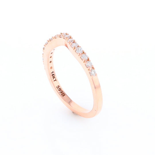 Rose Gold Diamond Wedding Band