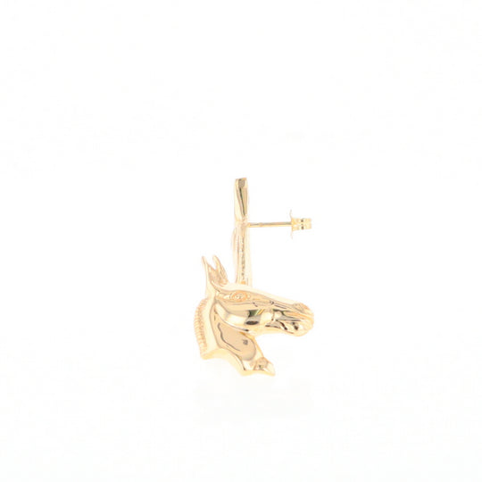 Gold Donkey Earrings