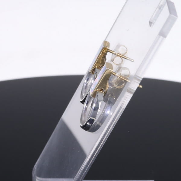 Opal Earrings Rectangle Inlaid Knocker Design Studs