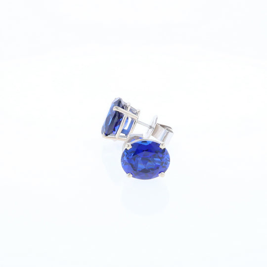 Imitation Sapphire Stud Earrings