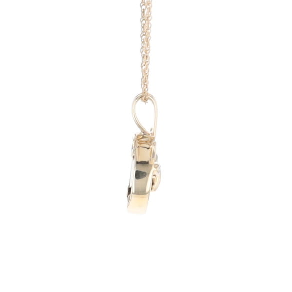Onyx Cat Pendant with Diamond Eyes