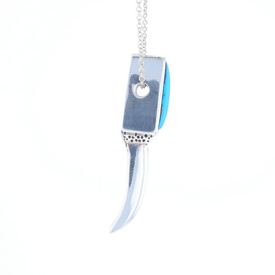 Turquoise Talon Inlaid Pendant