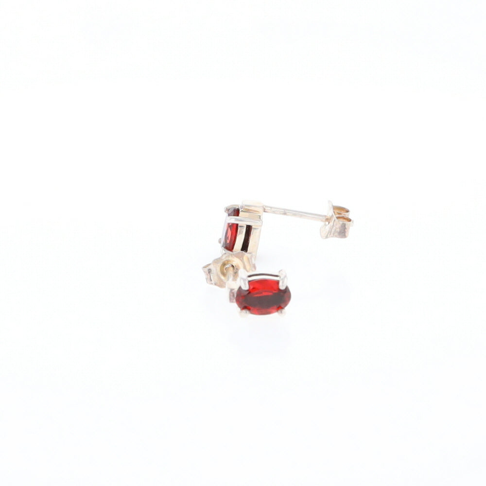 Garnet Stud Earrings