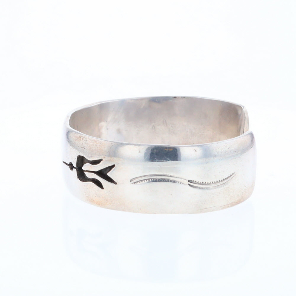 Native Silver Bird Cuff Bracelet