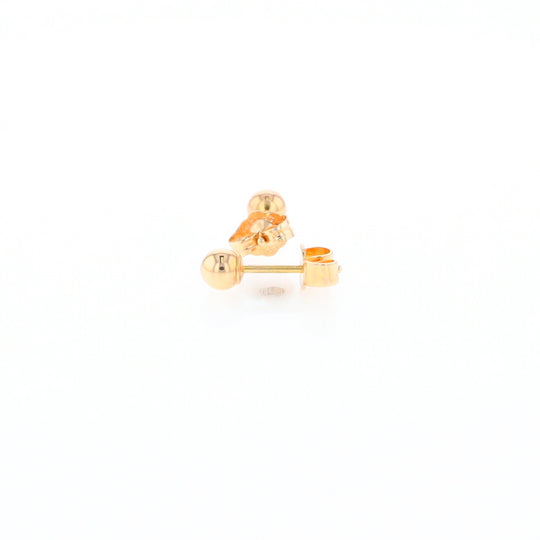 Gold Ball Stud Earrings