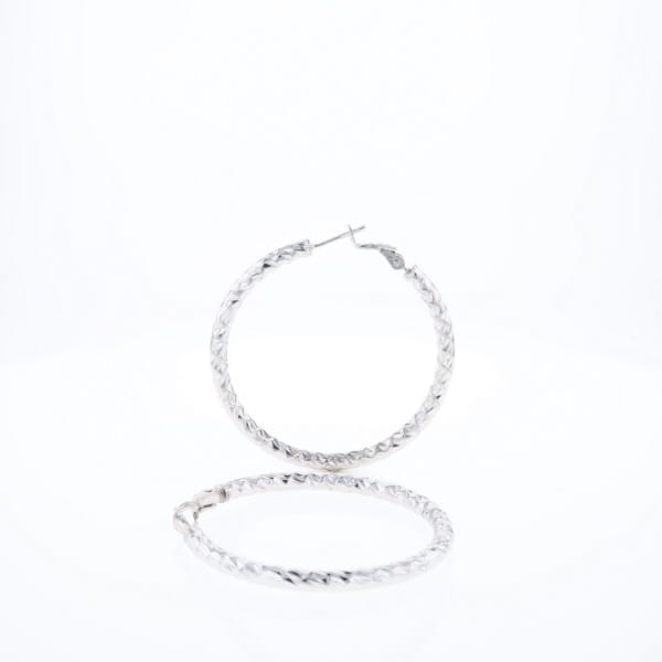 Diamond Cut Hoops