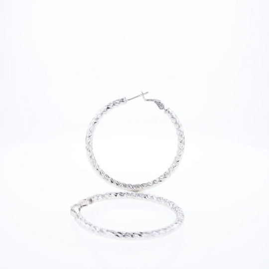 Diamond Cut Hoops