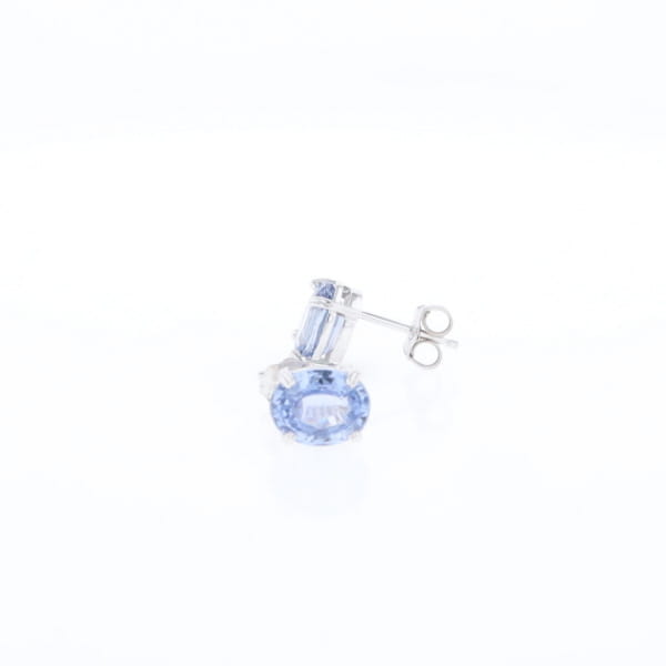 Ceylon Sapphire Stud Earrings