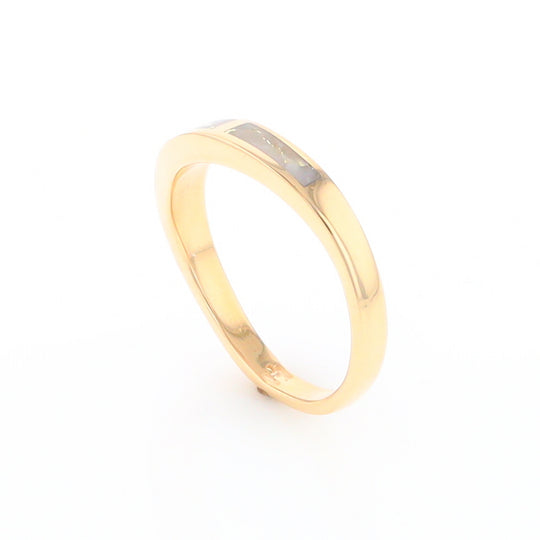 3 Section Gold Quartz Ring Lady’s Anniversary Band G2