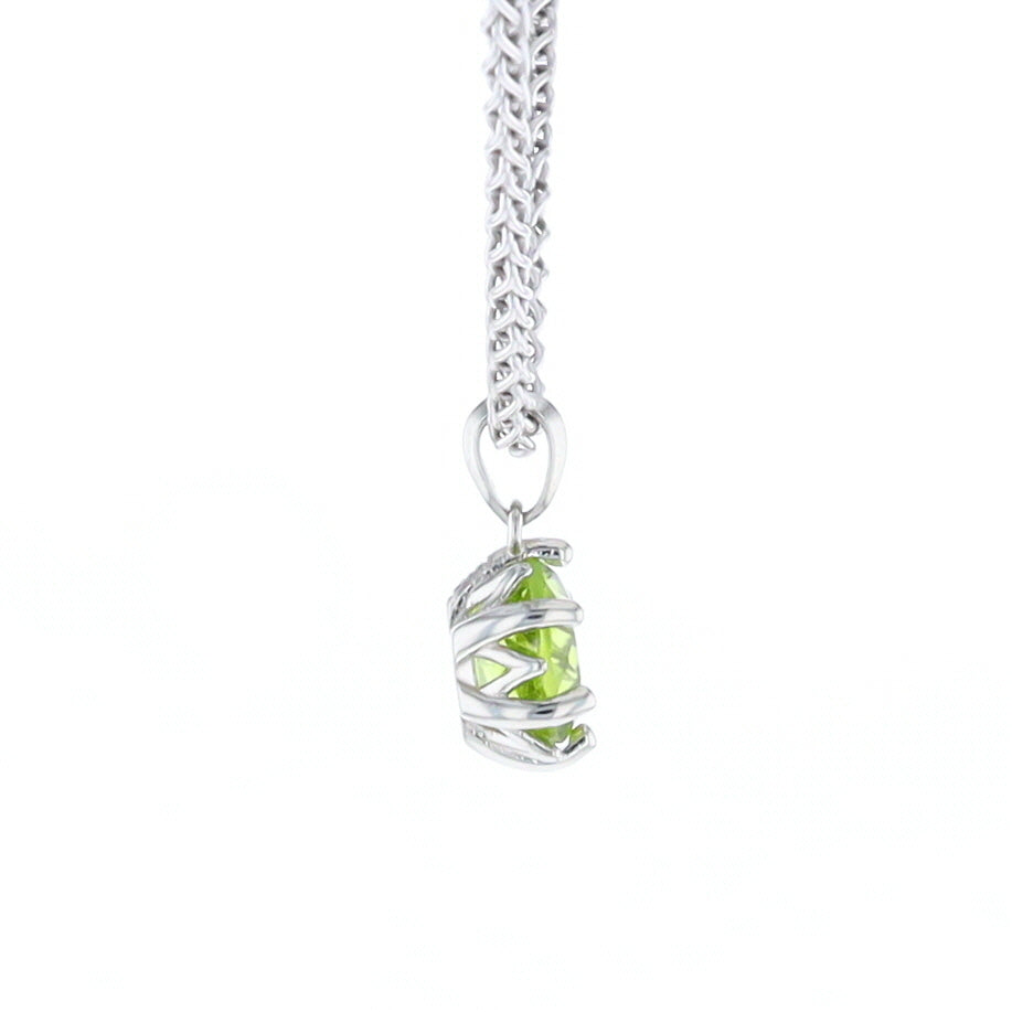 Solitaire Peridot Tulip Pendant