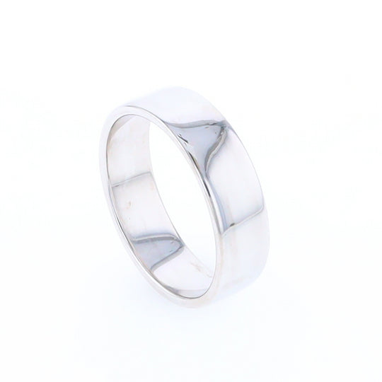 White Gold Wedding Band