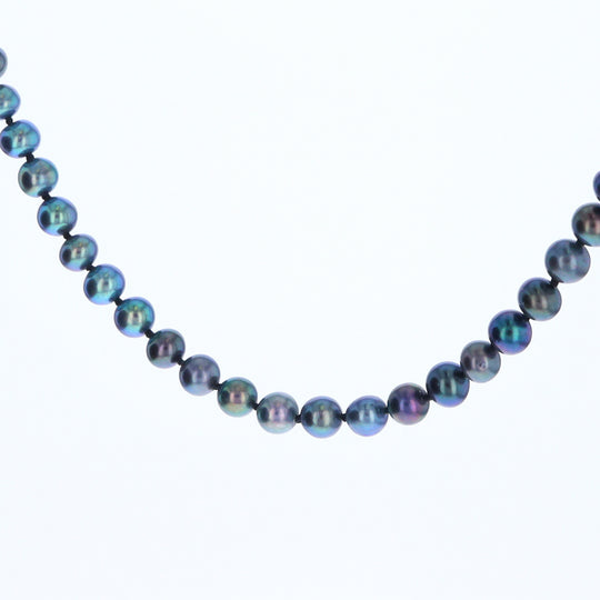 Cultured Tahitian Blue Pearl Strand Necklace