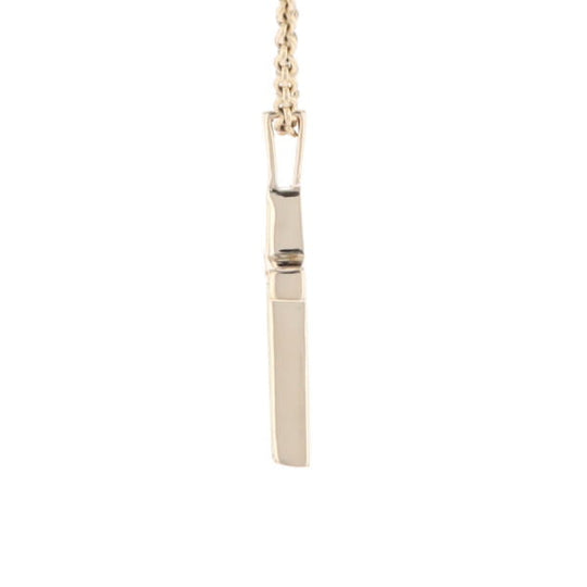 Three Section Gold Quartz Cross - G2