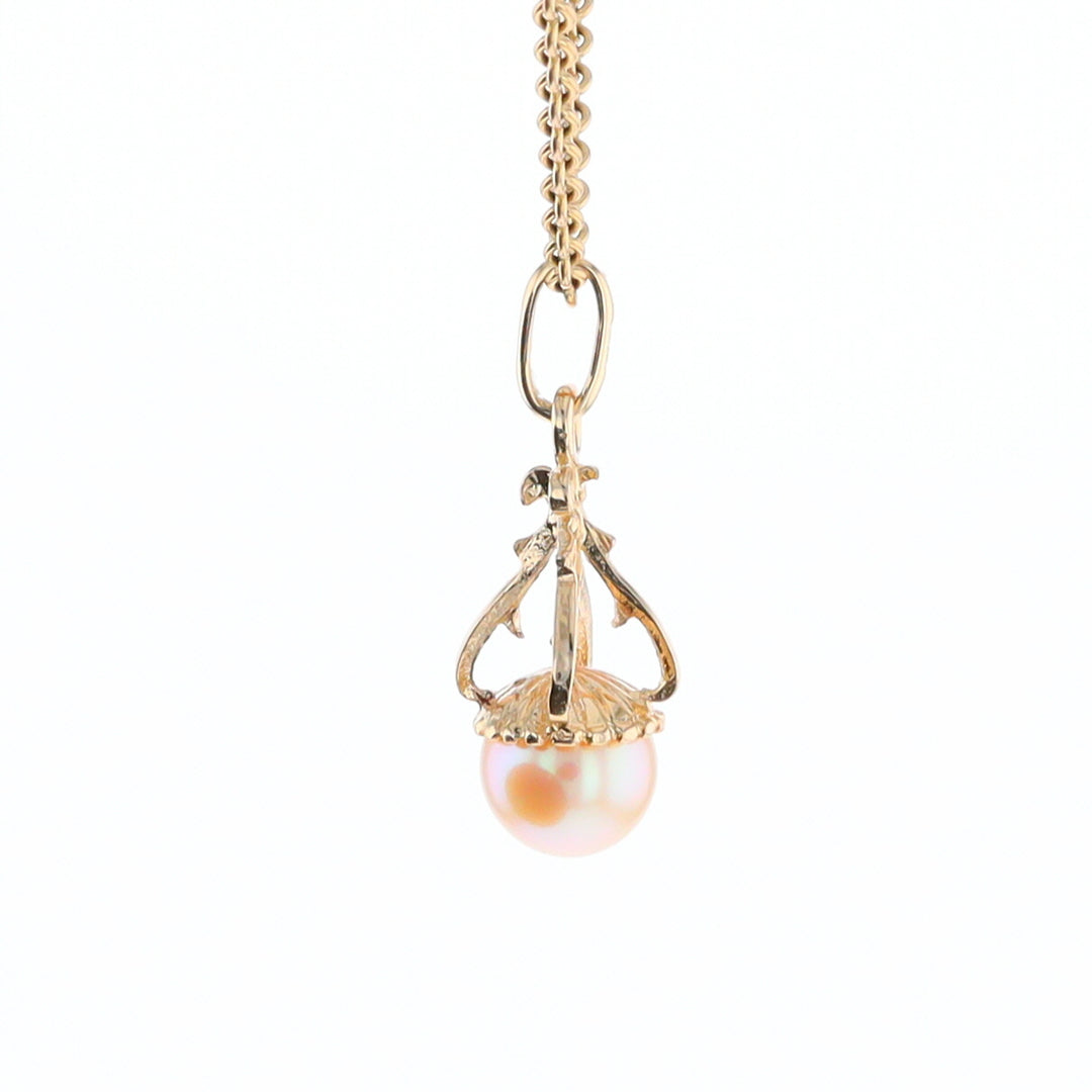 Swirl Chandelier Pearl Pendant