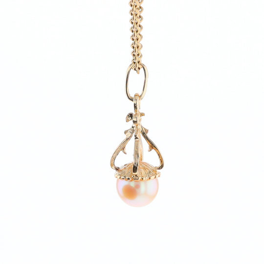 Swirl Chandelier Pearl Pendant