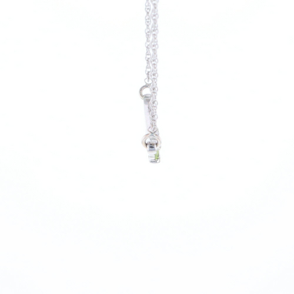 Peridot & Diamond Mother's Necklace