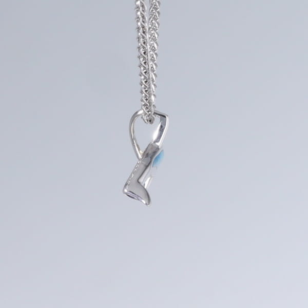 Opal Pendant Inlaid Realistic Orca Killer Whale Design