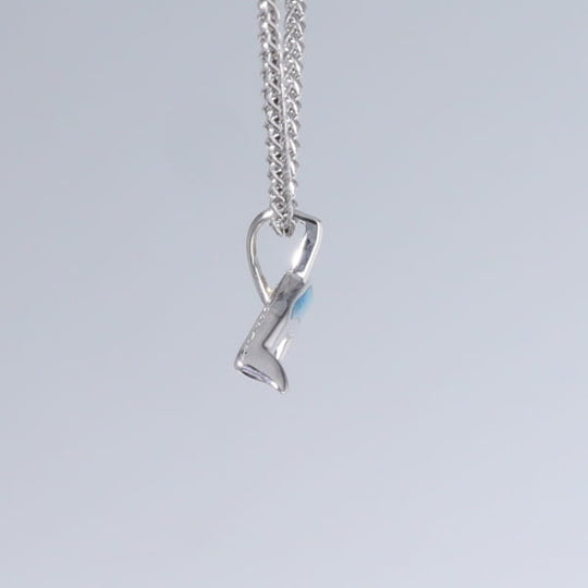 Opal Pendant Inlaid Realistic Orca Killer Whale Design
