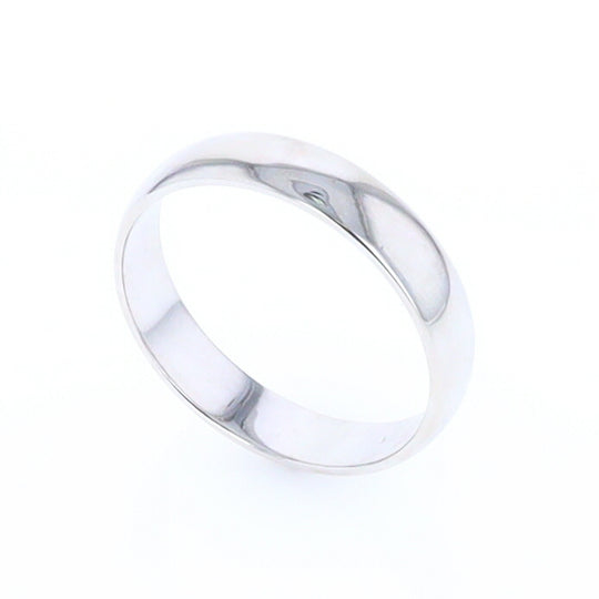 Standard Fit Wedding Band White Gold