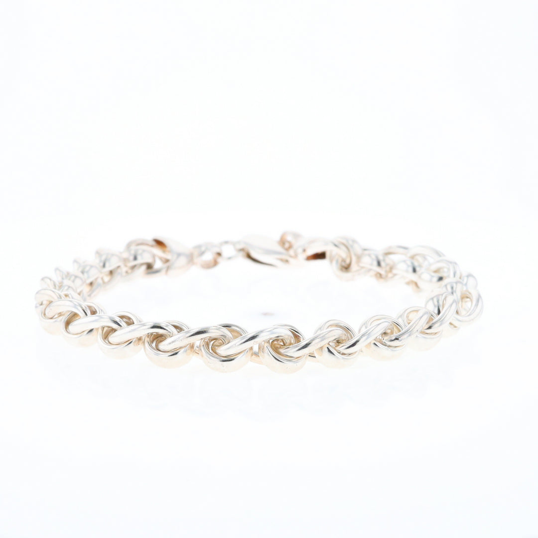 Sterling Silver Round Link Bracelet