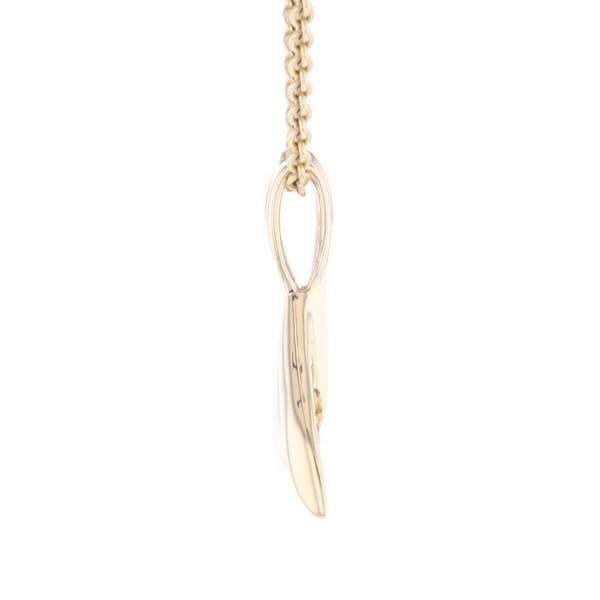 Whale Tail Gold Nugget Pendant