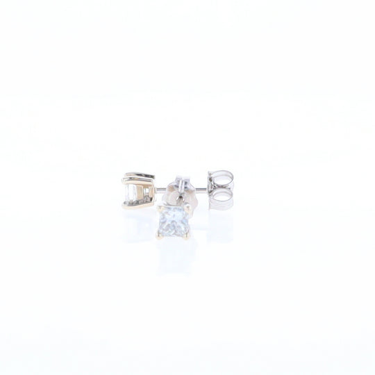 0.43ctw Princess Cut Diamond Stud Earrings