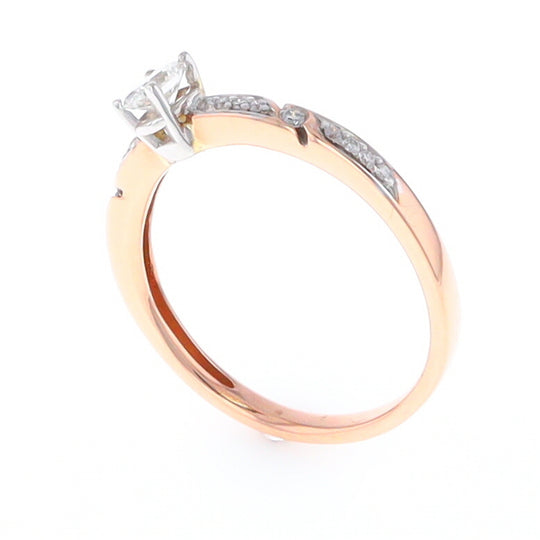 Rose Gold Oval Diamond Engagement Ring