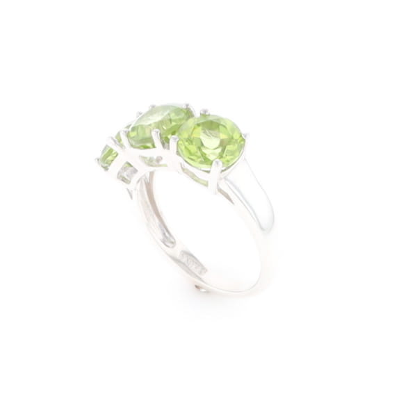Triple Peridot Ring