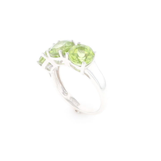 Triple Peridot Ring