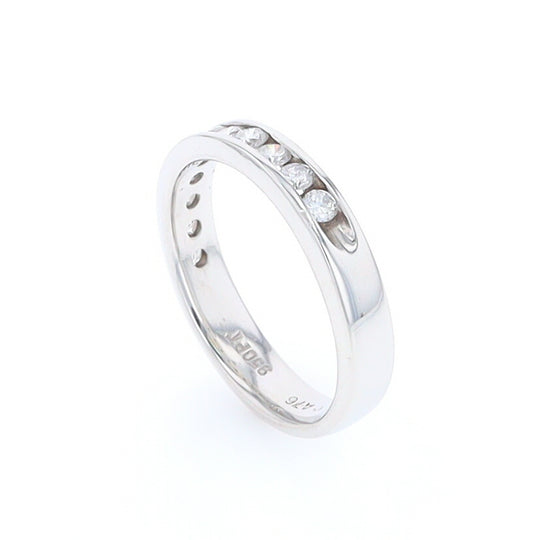 Platinum Channel Set Diamond Wedding Band