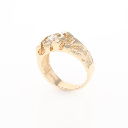 Men's Faux Nugget Style Diamond Ring