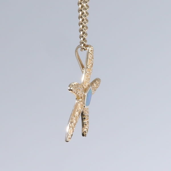 Opal Pendant Inlaid Realistic Star Fish Sea Life Design