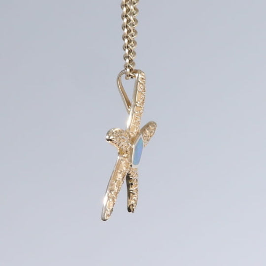 Opal Pendant Inlaid Realistic Star Fish Sea Life Design