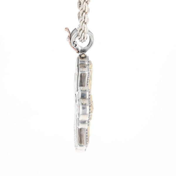 Sterling and 18K Gold Konstantino Cross Pendant