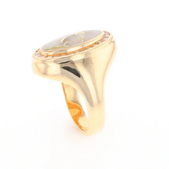 Gold Quartz Ring Lady’s