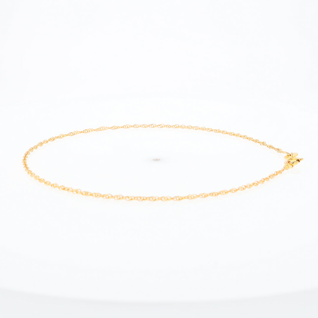 Gold Singapore Anklet